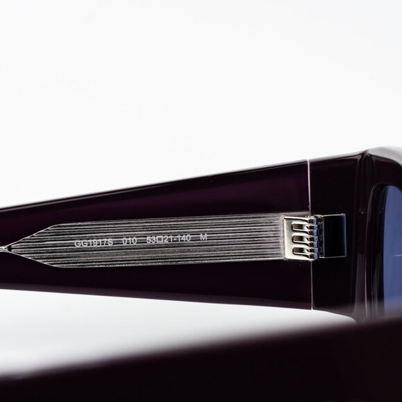 Gucci Women Sunglasses Violet Rectangular GG1917S 010 BRAND NEW - Picture 6 of 9